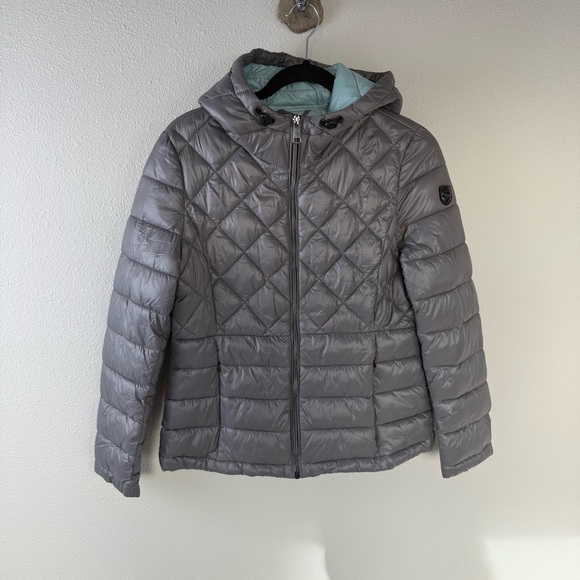 NWOT Noize Kerri Waterproof Wind Resistant Lightweight Puffer Jacket Grey Women - Picture 3 of 16